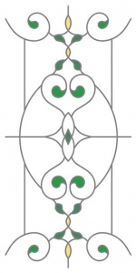 Витражи для кухонь на гтуном стекле