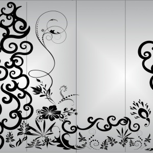 Рисунки на 4 стекла